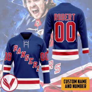 3D N.Y.R Artemi Panarin Blue Home Premier Breakaway Player Personalized Custom Hockey Jersey, Trending Gifts For Fans - Vesles2014s