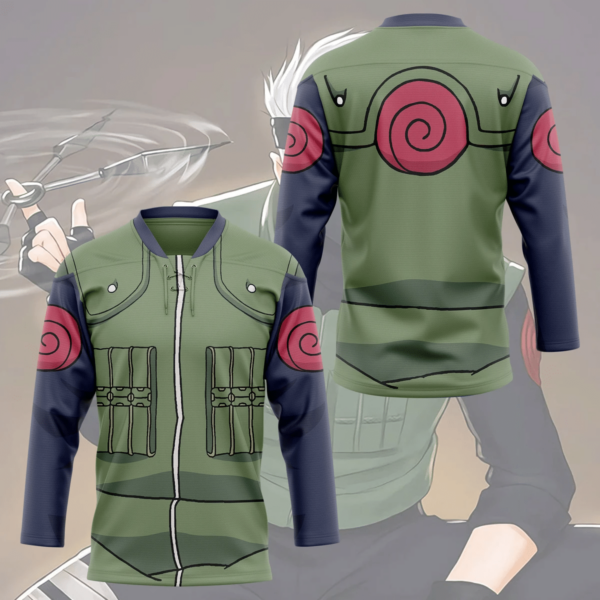 3D Naruto Kakashi Hatake Custom Hockey Jersey, Trending Gifts For Fans - Vesles2014s 3