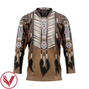 3D Native America Hockey Jersey, Trending Gifts For Fans - Vesles2014s 1