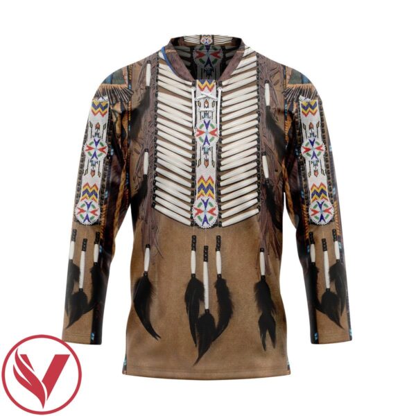 3D Native America Hockey Jersey, Trending Gifts For Fans - Vesles2014s 1