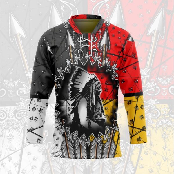 3D Native American Custom Hockey Jersey, Trending Gifts For Fans - Vesles2014s 3