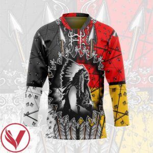 3D Native American Custom Hockey Jersey, Trending Gifts For Fans - Vesles2014s