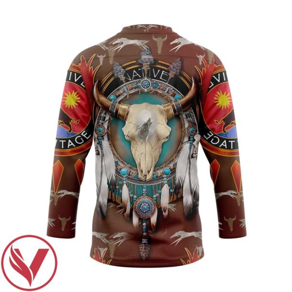 3D Native American Hockey Jersey, Trending Gifts For Fans - Vesles2014s 2