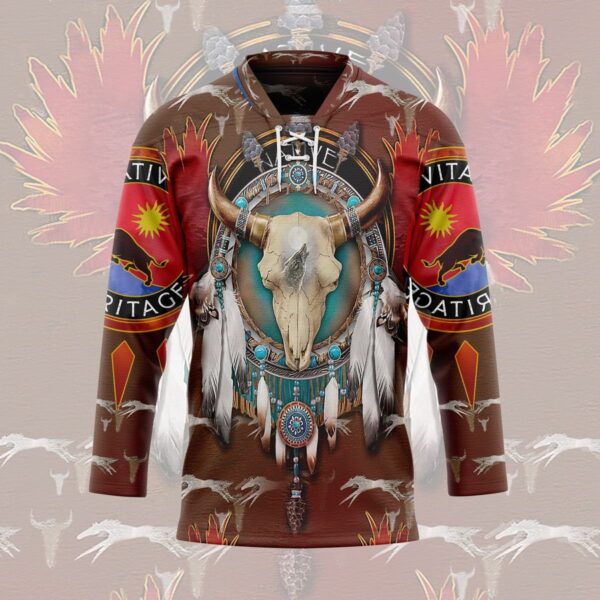 3D Native American Hockey Jersey, Trending Gifts For Fans - Vesles2014s 3