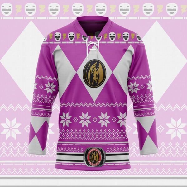 3D Pink Power Ugly Hockey Jersey, Trending Gifts For Fans - Vesles2014s 3