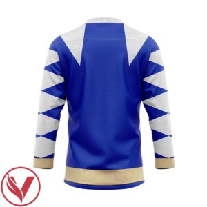 3D Power Ranger Dino Thunder Blue Custom Hockey Jersey, Trending Gifts For Fans - Vesles2014s 2