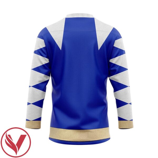 3D Power Ranger Dino Thunder Blue Custom Hockey Jersey, Trending Gifts For Fans - Vesles2014s 2