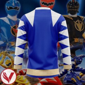 3D Power Ranger Dino Thunder Blue Custom Hockey Jersey, Trending Gifts For Fans - Vesles2014s