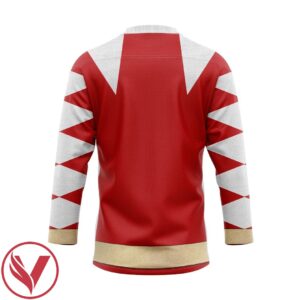 3D Power Ranger Dino Thunder Red Custom Hockey Jersey, Trending Gifts For Fans - Vesles2014s 2