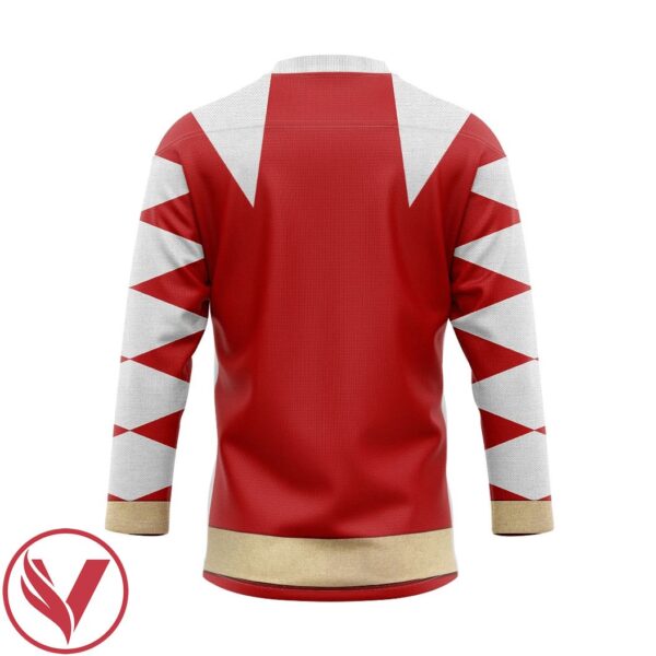3D Power Ranger Dino Thunder Red Custom Hockey Jersey, Trending Gifts For Fans - Vesles2014s 2