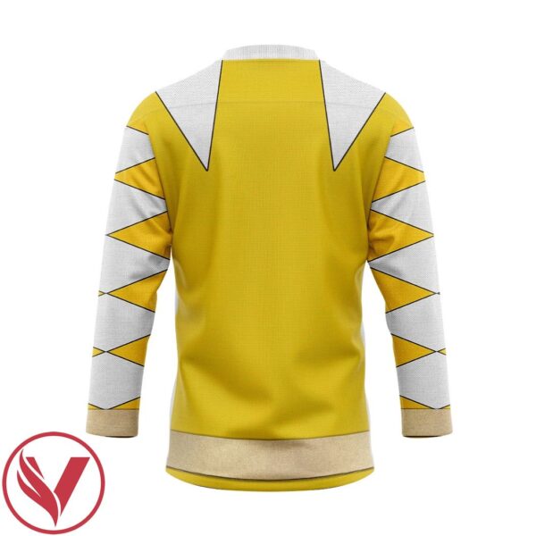 3D Power Ranger Dino Thunder Yellow Custom Hockey Jersey, Trending Gifts For Fans - Vesles2014s 2