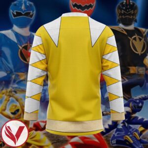 3D Power Ranger Dino Thunder Yellow Custom Hockey Jersey, Trending Gifts For Fans - Vesles2014s
