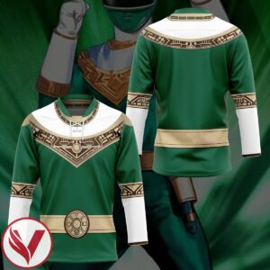 3D Power Rangers Zeo Green Custom Hockey Jersey, Trending Gifts For Fans - Vesles2014s