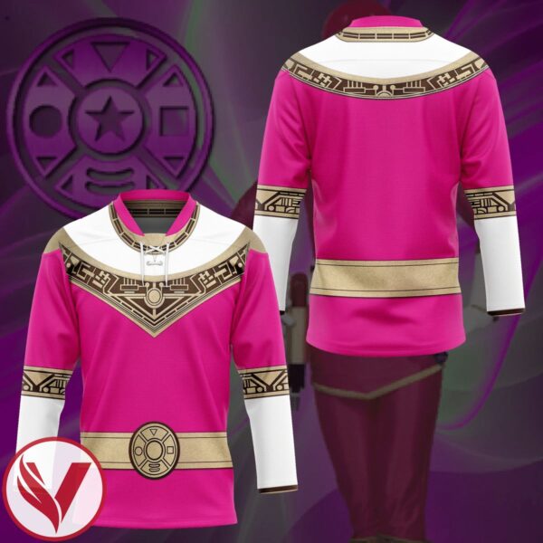 3D Power Rangers Zeo Pink Custom Hockey Jersey, Trending Gifts For Fans - Vesles2014s