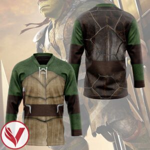3D Raphael Raph Teenage Mutant Ninja Turtles Cosplay Custom Dark Green Hockey Jersey, Trending Gifts For Fans - Vesles2014s