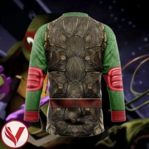 3D Raphael Raph Teenage Mutant Ninja Turtles Cosplay Custom Green Hockey Jersey, Trending Gifts For Fans - Vesles2014s