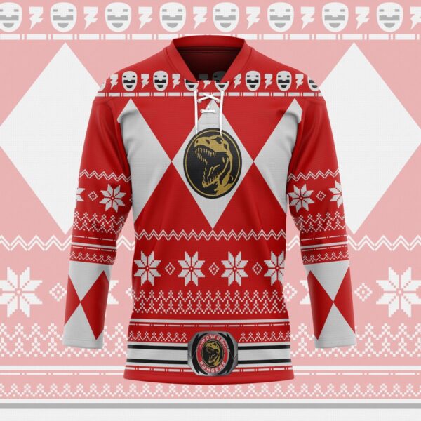 3D Red Power Ugly Hockey Jersey, Trending Gifts For Fans - Vesles2014s 3