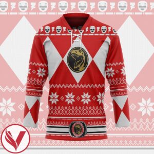 3D Red Power Ugly Hockey Jersey, Trending Gifts For Fans - Vesles2014s