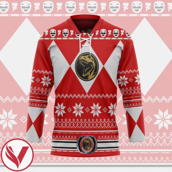 3D Red Power Ugly Hockey Jersey, Trending Gifts For Fans - Vesles2014s