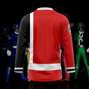 3D Red Ranger S.P.D Custom Hockey Jersey, Trending Gifts For Fans - Vesles2014s 4