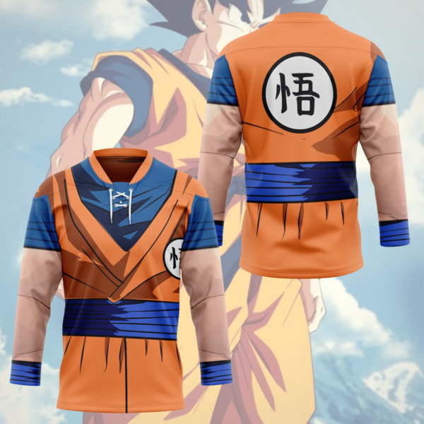 3D Son Goku Dragon Ball Custom Hockey Jersey, Trending Gifts For Fans - Vesles2014s 3