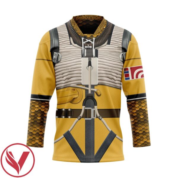 3D Star Wars Bossk Custom Hockey Jersey, Trending Gifts For Fans - Vesles2014s 1