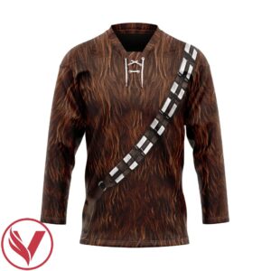 3D Star Wars Chewbacca Set Custom Hockey Jersey, Trending Gifts For Fans - Vesles2014s 1
