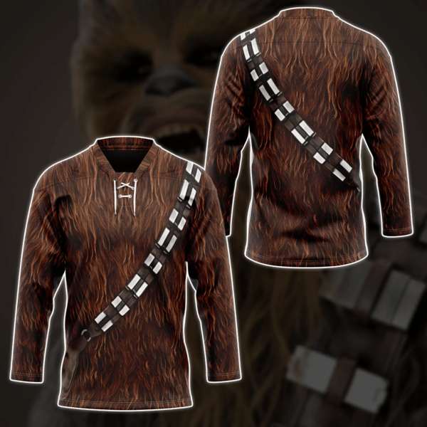 3D Star Wars Chewbacca Set Custom Hockey Jersey, Trending Gifts For Fans - Vesles2014s 3