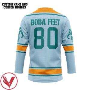 3D Star Wars Mandalorian Personalized Hockey Jersey, Trending Gifts For Fans - Vesles2014s 2