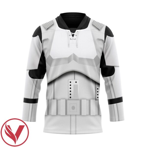 3D Star Wars Stormtrooper Custom Hockey Jersey, Trending Gifts For Fans - Vesles2014s 1