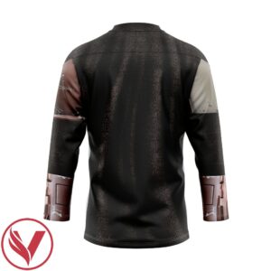 3D Star Wars The Mandalorian Custom Black Hockey Jersey, Trending Gifts For Fans - Vesles2014s 2