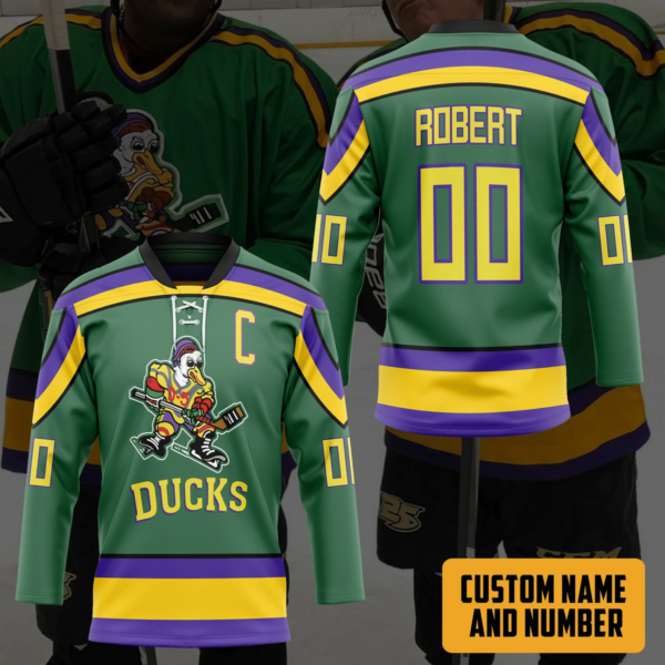 3D The Mighty Ducks Personalized Custom Hockey Jersey, Trending Gifts For Fans - Vesles2014s 3