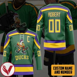3D The Mighty Ducks Personalized Custom Hockey Jersey, Trending Gifts For Fans - Vesles2014s