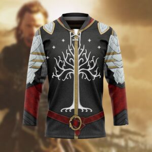 3D Tree of Gondor Hockey Jersey, Trending Gifts For Fans - Vesles2014s 3