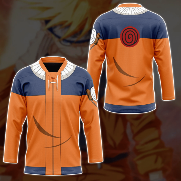 3D Uzumaki Naruto Custom Hockey Jersey, Trending Gifts For Fans - Vesles2014s 3