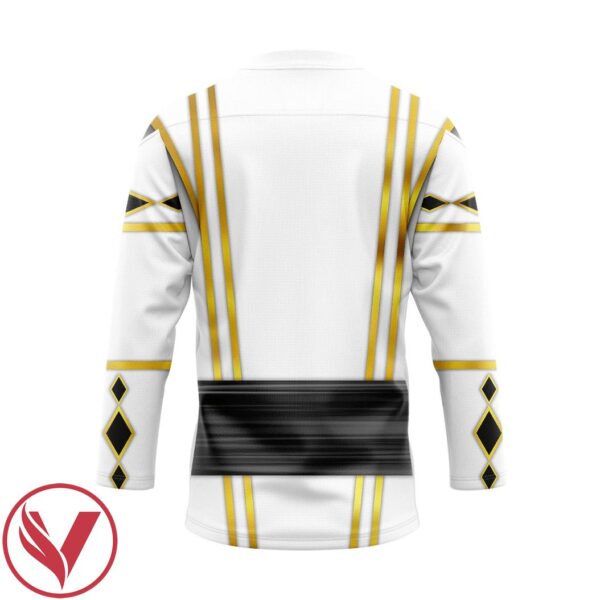 3D White Falcon Ninja Mighty Morphin Power Rangers Ninjetti Custom Hockey Jersey, Trending Gifts For Fans - Vesles2014s 2