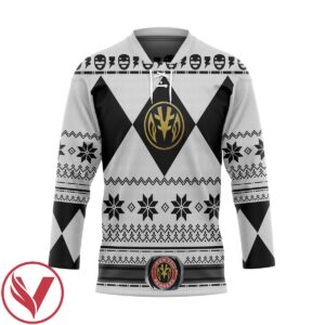 3D White Power Ugly Hockey Jersey, Trending Gifts For Fans - Vesles2014s 1