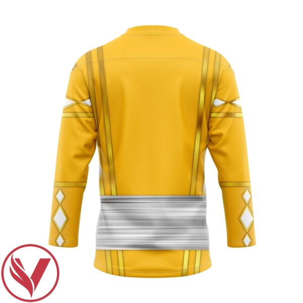 3D Yellow Bear Ninja Mighty Morphin Power Rangers Ninjetti Custom Hockey Jersey, Trending Gifts For Fans - Vesles2014s 2
