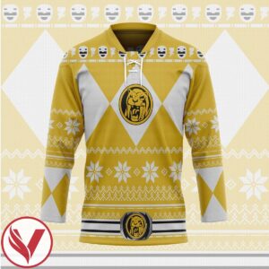 3D Yellow Power Ugly Hockey Jersey, Trending Gifts For Fans - Vesles2014s