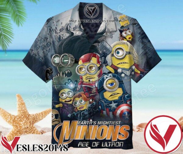 3d Hero Minions Hawaiian Shirt, Unique Gifts For Friends - Vesles2014S 1