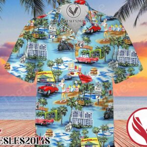 3d Republic Route 66 City Hawaiian Shirt, Unique Gifts For Friends - Vesles2014S 1