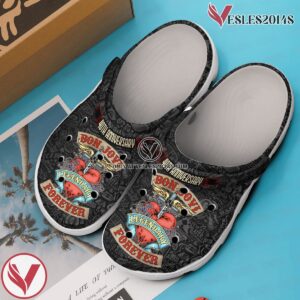 40th Anniversary Bon Jovi Music Crocs Crocband Clogs Shoes, Unique Gifts For Fans - Vesles2014S 2