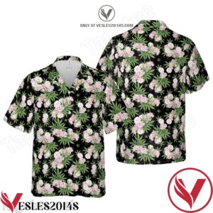 420 Button Up Hawaiian Shirt, Unique Gifts For Friends - Vesles2014S 1