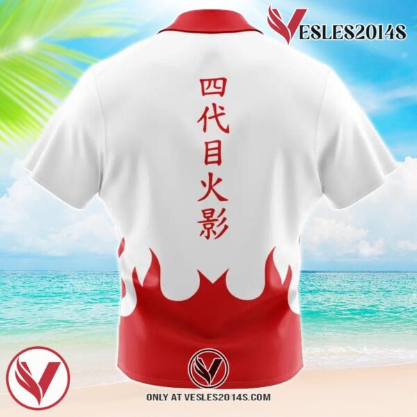 4th Hokage Naruto Hawaiian Button Up Shirt, Perfect Gifts For Anime Lovers - Vesles2014S 1
