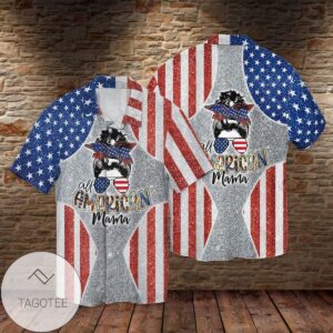 4th Of July Independence Day America Mama For Men And Women Graphic Print Short Sleeve Hawaiian Casual Shirt Vesles2014S