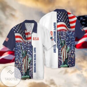 4th Of July Independence Day American Flag Statue of Liberty For Men And Women Graphic Print Short Sleeve Hawaiian Casual Shirt Vesles2014S