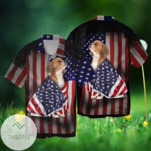 4th Of July Independence Day Beagle Dog America For Men And Women Graphic Print Short Sleeve Hawaiian Casual Shirt Vesles2014S