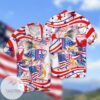 4th Of July Independence Day Eagle American Plag USA For Men And Women Graphic Print Short Sleeve Hawaiian Casual Shirt Vesles2014S