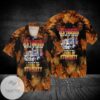 4th Of July Independence Day Firefighter I Am A Grumpy Old Trucker My Level Of Sarcasm Graphic Print Short Sleeve Hawaiian Casual Shirt Vesles2014S