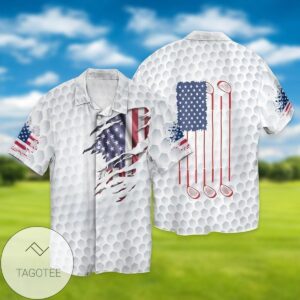 4th Of July Independence Day Golf Sports For Men And Women Graphic Print Short Sleeve Hawaiian Casual Shirt Vesles2014S
